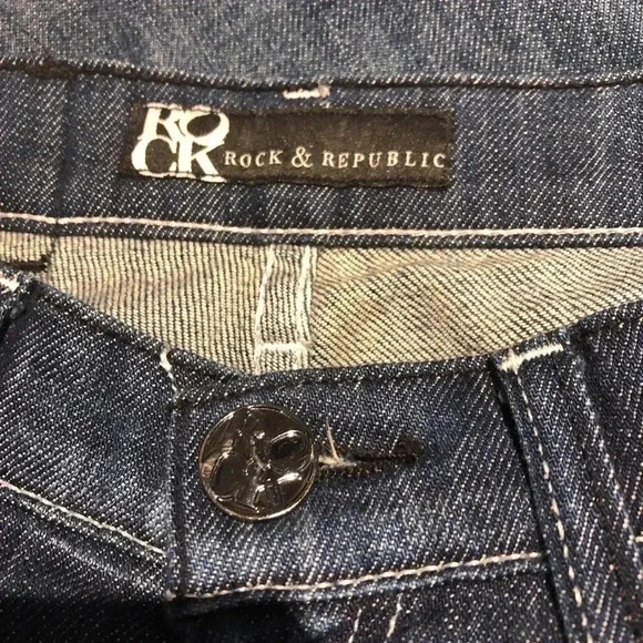 Rock  & Republic Bootcut Jeans size 24 - Picture 3 of 6